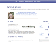 Tablet Screenshot of cathyjonelson.com